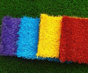 Gekleurd kunstgras